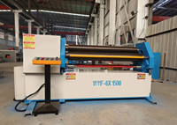Station de cintrage manuelle pour cylindres de petit diamètre W11F, machine à cintrer à 3 rouleaux pour le façonnage