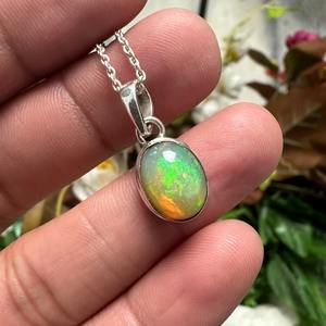 Colgante de Plata de Ley 925 con Ópalo, Joyería Hecha a Mano, Estilo Boho, para Mujer, Regalo para Chicas - Product Image 3