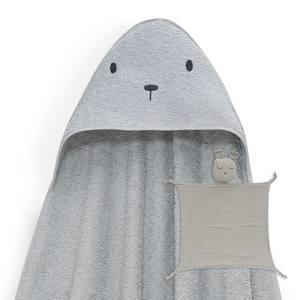 Mod OSO + Doudou 1X1 MT. Juego de Toallas de Baño de Muselina Gris para Bebés - Product Image 1