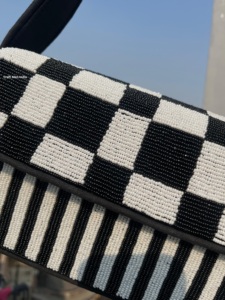 Seed Beads Embroidery Shoulder Bags Handmade Craft Purse <b>Boho</b> Style <b>Handbags</b> With Colorful Seed Beads by MD HANDICRAFTS - Product Image 4