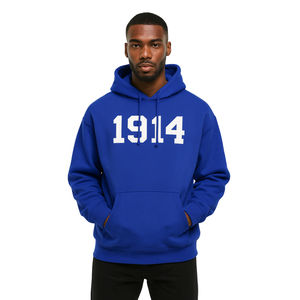 Founding Year 1914 Phi Beta Sigma Blue Pullover <b>Hoodie</b> Cotton Greek Fraternity Apparel Custom Embroidered Divine Nine HBCU - Product Image 1