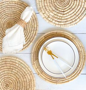 Manteles Individuales de Paja Marina al por Mayor Hechos a Mano, Sostenibles para Mesa de Comedor, Decoración del Hogar, Diseño Ecológico, Duradero y Elegante - Product Image 3