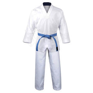 OEM Venta caliente de algodón de manga larga Taekwondo Uniforme Artes Marciales Uniforme de Taekwondo al por mayor - Product Image 1