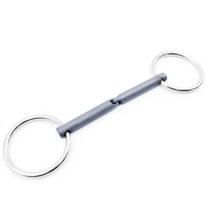 Brocas de anillo sueltas para montar a caballo de titanio de una sola articulación de calidad superior, brocas Bradoon de nueva condición para establo de <span class=keywords><strong>caballos</strong></span> - Product Image 1