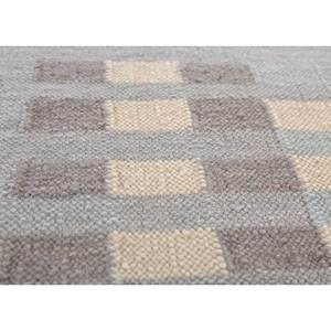 พรมขนสัตว์ทอลายเรขาคณิตสีเทาและสีดำ รุ่น Adwl-13170 สำหรับห้องนั่งเล่นหรือทางเดินในบ้าน พรมปูพื้นทรงสี่เหลี่ยมผืนผ้าทำจากปอกระเจา - Product Image 3