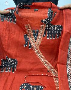 ทำจากผ้าฝ้ายแท้100% แต่ละชิ้นและทุกโอกาสสวมใส่ Kurti & pent พร้อมชุดปัก dupatta จาก surat - Product Image 5