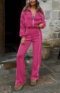 Jersey con logotipo bordado estampado personalizado, chándal de talla grande para mujer, pantalones de chándal transpirables de invierno, Sudadera con capucha ecológica - Product Image 2