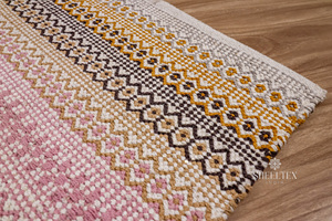 High Quality Handmade Cotton Rug <b>Rainbow</b> Ethnic Design Digital Printed Home <b>Decoration</b> Area Rugs Sets Wholesale Manufacture for - Product Image 4