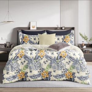Parure de lit double supérieure 120GSM, literie douce et durable avec une texture riche, parfaite pour les lits king size et les chambres à coucher - Product Image 2
