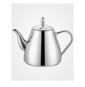 Bouilloire à café et thé en métal, théière en acier inoxydable finition brillante - Product Image 2