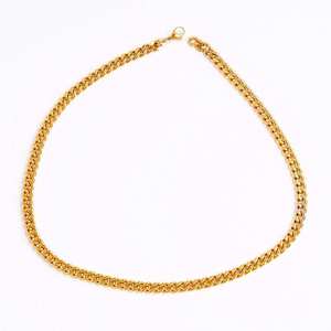 Joyería de Moda 2025, Collares de Cadena Cubana Unisex con Acentos de Diamantes, Estilo Hip Hop, Chapados en Oro de 18k y Plata de Ley - Product Image 1