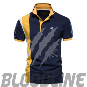 Chemise à manches courtes pour homme Bloodline, couleur unie, coton tricoté, respirante, séchage rapide, coupe classique, marron - Product Image 3