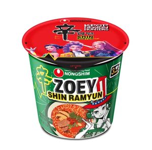 บะหมี่กึ่งสำเร็จรูปพรีเมียมรสเผ็ดเกาหลี นงชิม ชินรามยอน คิวพ็อป เดมอน ฮันเตอร์ส  แบบถ้วย 65 กรัม จำหน่ายส่ง - Product Image 6