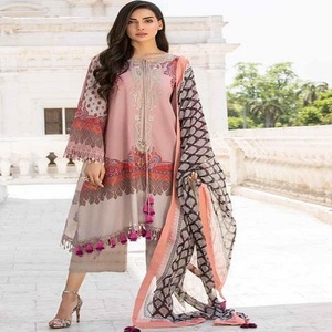 Anarkali ชุดเดรสปักลายแบบดั้งเดิม,ชุดเดรสปักลายแบบปากีสถานปักลายแบบ3ชิ้นมาใหม่ - Product Image 2