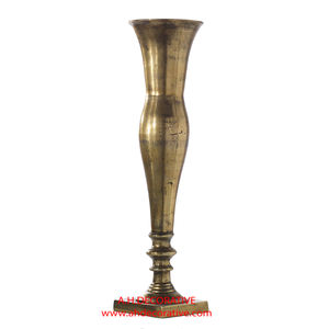 Vase à fleurs décoratif en aluminium fini or pour décoration de mariage et bureau Vase à fleurs fantaisie à vendre - Product Image 4