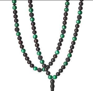 ลูกประคำเรซิ่น 33 เม็ด สำหรับสวดมนต์  ทำจากหิน  สำหรับชาวมุสลิม  พร้อมตัวนับ  เครื่องประดับ  ส่งออกจากอินเดีย - Product Image 2