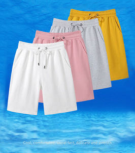 Pantalones cortos de fitness transpirables de secado rápido para hombre con bolsillos, ropa deportiva de entrenamiento de patrón sólido para correr - Product Image 4