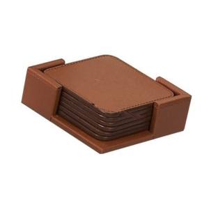 Posavasos de cuero genuino hecho a mano para mesa de comedor, decoración para el hogar, cocina - Product Image 1