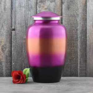 Falah Inter-Urna de cremación de aluminio de último diseño para mantener las cenizas humanas de los exportadores y fabricantes indios - Product Image 3