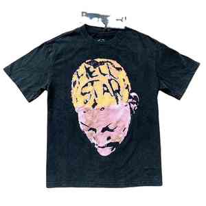 Camiseta Hell Cotton Star de alta calidad con etiquetas Hellish Star Street Wear para hombre - Product Image 2