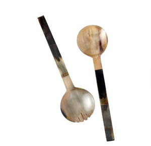 Cuillère classique en corne 100% naturelle, style animal, écologique, pour servir sur la table, décoration de la maison - Product Image 3