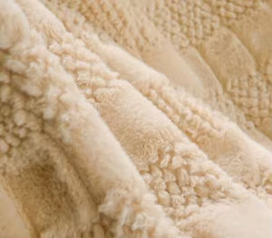 Couverture pour bébé en polaire tissée de haute qualité, anti-boulochage, finition brossée, design moderne pour la vente au détail, les hôtels, 100% polyester - Product Image 2