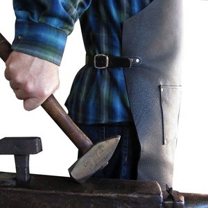 Tablier de cuisine en cuir PU noir bleu Chef, vente en gros, prix bon marché, meilleure qualité - Product Image 3