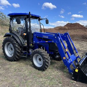 Tracteur chargeur frontal de cabine Lovol M704 avec pompe de 65 ch et composants du noyau de la boîte de vitesses Pelles rétrocaveuses remorquables - Product Image 1