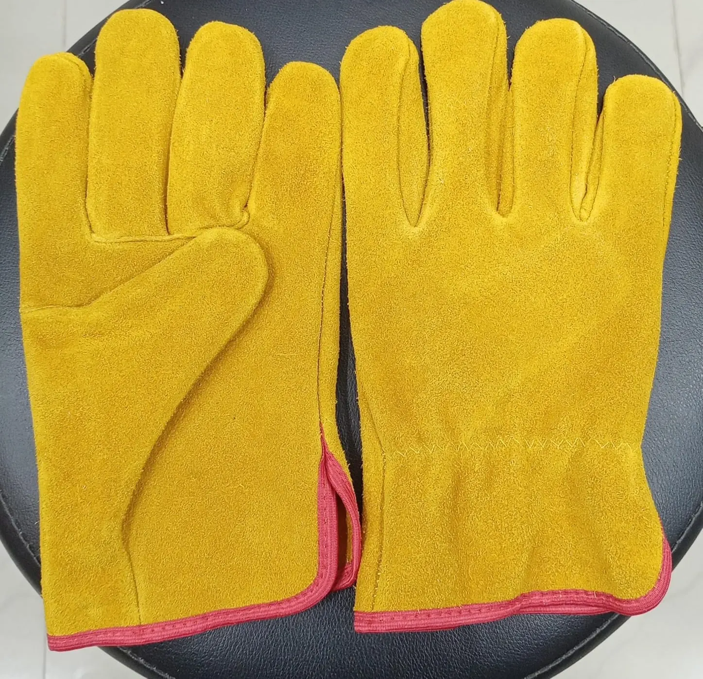 Endüstriyel güvenlik inek Split deri eldiven sürüş eldiven ve çok amaçlı olarak kullanılan erkekler ve kadınlar için ağır kullanım için tasarlanmış