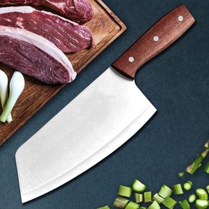 Couperet tranchant personnalisé couteau de chef de cuisine en acier inoxydable trancher la viande couteau à découper manche en bois couteau de boucher pakistanais - Product Image 6