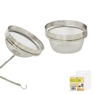 Colino a Rete in Acciaio Inossidabile per Spezie/Tè/Legumi, Ø 9 cm Con Catena - Product Image 2