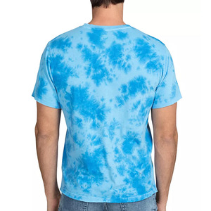 Retro gradient splash cotton oversize unisex <b>tie</b> dye t shirts casual youth fashion airy fabric festival wear - Product Image 3