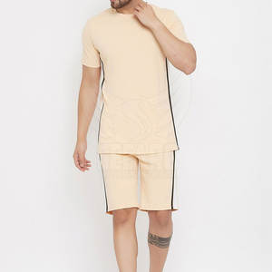 Quantité minimale de commande bas Respirant Hommes T-shirts & Shorts Ensemble Street Wear Solide Couleur Hommes T-shirts & Shorts Ensemble - Product Image 5