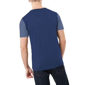 T-shirts à manches courtes et respirants de grande taille pour hommes à col rond de couleur personnalisée bon marché en vrac sans logo 100% tissu en jersey de coton - Product Image 4