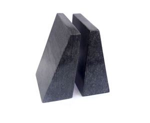 Marble Bookend Heavy Stone Natural <b>Sandstone</b> Non Skid With Felt Pads for Home Office Use Luxury High End for Home Decoration - Product Image 3