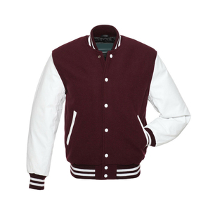 Plus Size Breathable Woolen Fabric Polyester/Cotton <b>Leather</b> Trim Stand Collar Covered Button Closure Custom <b>Men's</b> <b>Jacket</b> - Product Image 4