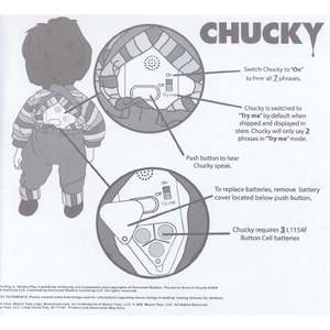 Muñeca Chucky Parlante de 15 Pulgadas para Niños, Muñeca Blythe de Vinilo a Pilas, Modelo de Dibujos Animados para Niñas, 30 cm - Product Image 3