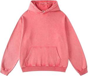 Custom Unisex Full Zip <b>Waterproof</b> <b>Hoodie</b> High-End Distressed Acid Wash Patched Regular Sleeve Heavyweight Streetwear 100% Cotton - Product Image 6