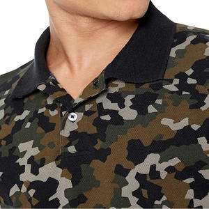 Polo imprimé camouflage pour homme, polo à manches courtes pour homme, tenue de rue, nouveau style, fabriqué par Dress Sports - Product Image 4
