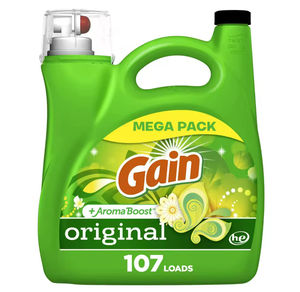 NUEVO Detergente Líquido para Ropa Gain + Aroma Boost de Alta Demanda, 107 Cargas, 154 oz, Envase de Plástico, Desde EE. UU. - Product Image 1