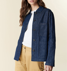 First Fitness Venta caliente Denim Jean Jacket Cuello abierto con botón Denim Cotton Jeans Ropa casual Chaqueta de otoño Chaqueta de gran tamaño - Product Image 4