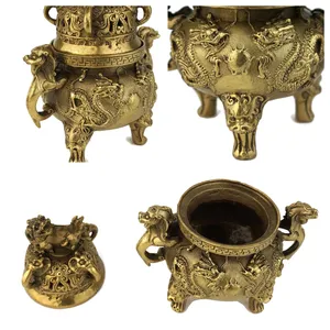 Quemador de Incienso de Latón de Estilo Lujoso Bakhoor |   Decoración Religiosa Tradicional de Medio Oriente para el Hogar, Duradera y 100% Natural - Product Image 4