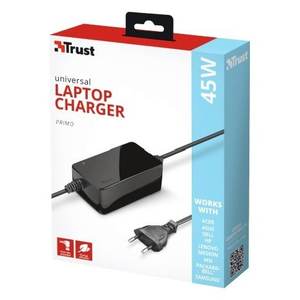 Fuente de Alimentación para Portátiles PRIMO de 45W, Negra, con Múltiples Conectores, Modelo 21904 - Product Image 2