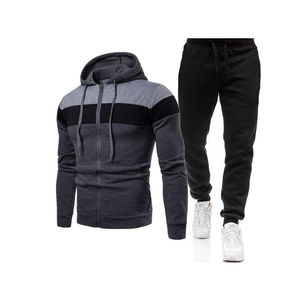 Nuevo chándal elegante con cremallera para hombre 100% Fleece Heavyweight 400GSM Logotipo personalizado Ropa de calle Chándales cultivados lisos pesados en blanco - Product Image 5