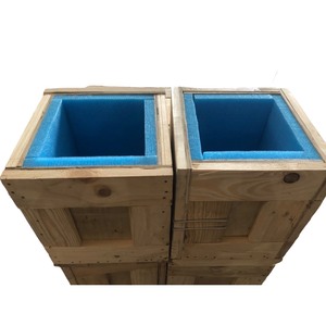 Shock Absorbing Foam Lining Wooden <b>Box</b> Custom Size Premium Quality Durable Solid Wood <b>Crates</b> Heavy Duty Shipping <b>Box</b> - Product Image 3