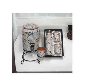 Enfriador de agua de cobre martillado con soporte de hierro Fabricante al por mayor Enfriador de agua de cobre hecho a mano de último diseño Barato - Product Image 1