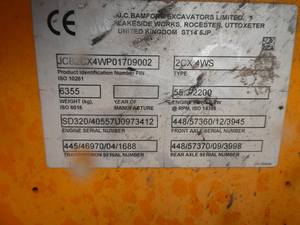 2012 JCB 2CX Mini cargadora rueda retroexcavadora con motor Perkins Cilindro hidráulico Eaton 1 año de garantía - Product Image 6