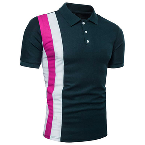 Polos classiques pour hommes 100% coton couleur unie confortable vêtements d'été à manches courtes fabricant de polo d'affaires - Product Image 5