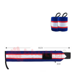 Bandes de poignet pour la musculation, design de logo personnalisé, été, 100% coton, respirantes, entraînement en salle de sport, réglables, douces, BHUTTA ENTERPRISES - Product Image 4