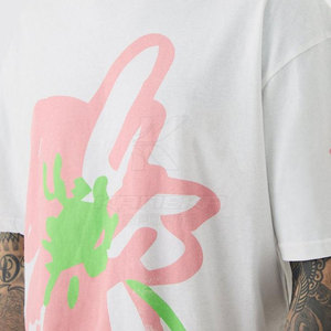 T-shirt Homme Oversize de Haute Qualité Coupe Droite Élégant Urbain Premium Respirant 100% Coton Séchage Rapide Uni Décontracté Quotidien Extérieur - Product Image 4
